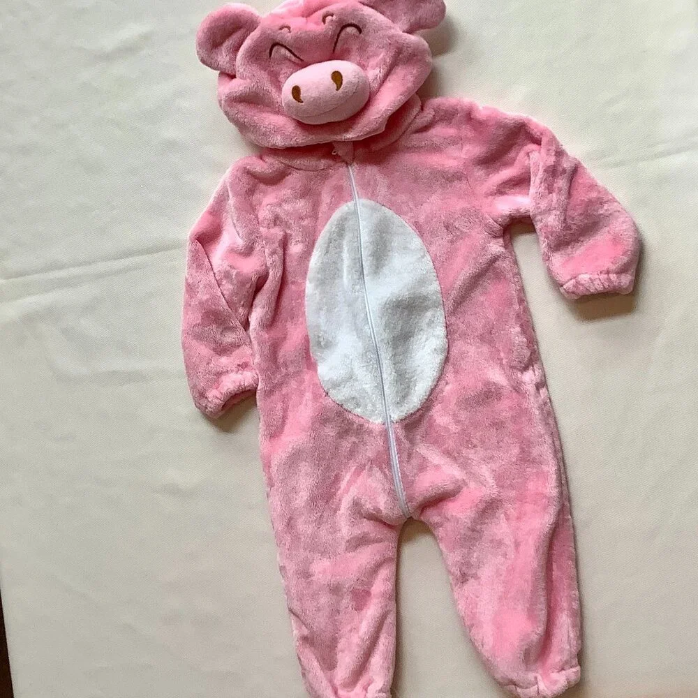 Pink Piggy One Piece Costume for Infant